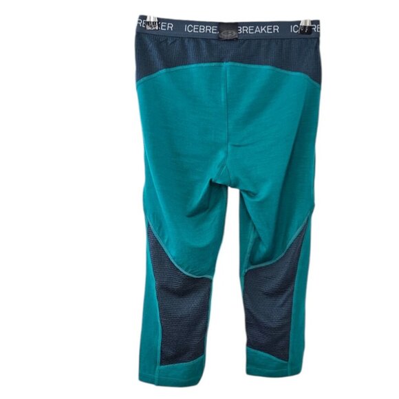 Icebreaker Merino Womens Bodyfit Zone, Wool, Cropped Baselayer Leggings, Size S - Picture 2 of 10